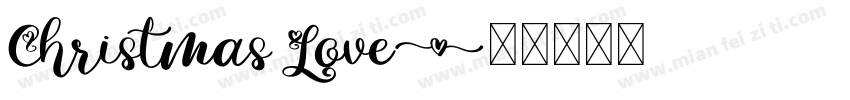 Christmas Love字体转换
